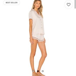 Revolve Victoria Solid Charmeuse Notch Short Set in Whisper Pink
Flora Nikrooz